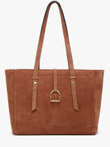 Sac Port paule Altesse Suede Cuir Etrier Marron altesse suede EASU088M