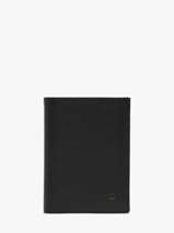 Portefeuille Porte-monnaie Madras Cuir Etrier Noir madras EMAD5016