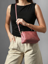 Sac Bandouli�re Tradition Cuir Etrier Rose tradition ETRA0143-vue-porte