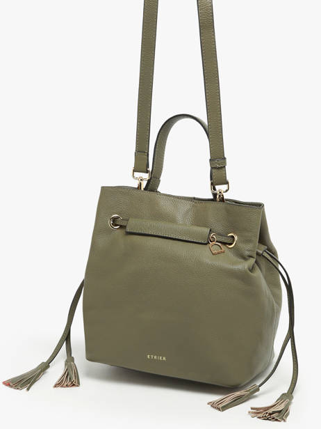 Sac Bourse M Tradition Cuir Etrier Vert tradition ETRA004M vue secondaire 2